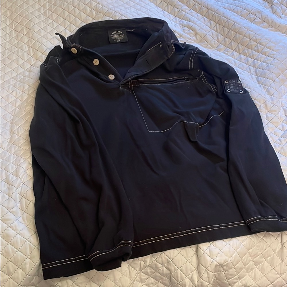Stormtech Black Collared Pullover with Button Details. Ladies Small.